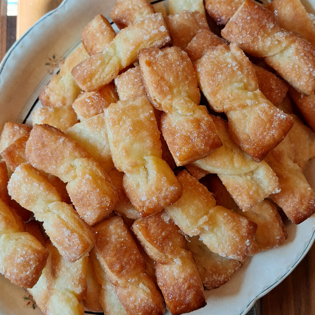 Lacitos de hojaldre de mantequilla sin gluten